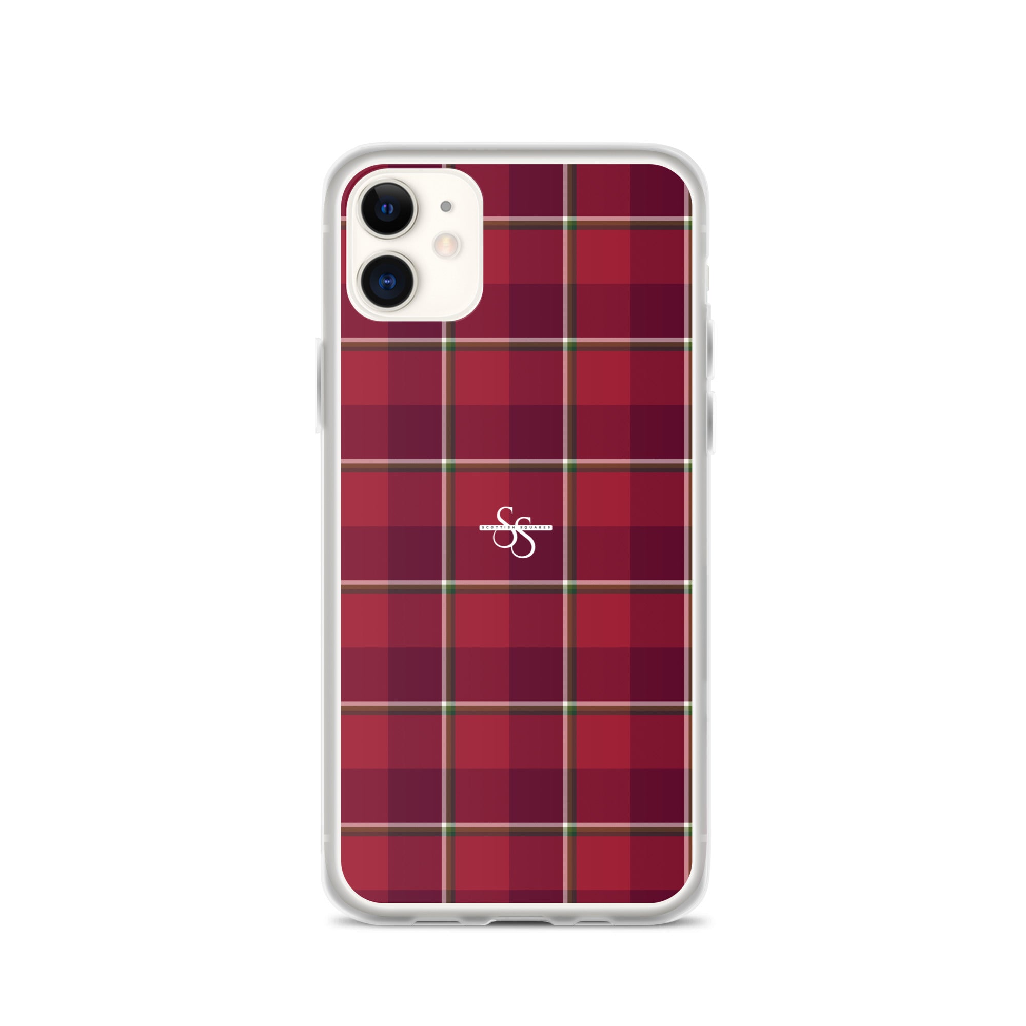 Clear Case for iPhone Old Brick and Cab Sav Plaid - Scottish Squares