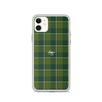 Clear Case for iPhone Woodland and Evergreen Plaid - Scottish Squares