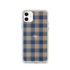 Clear Case for iPhone Cello and Donkey Brown Plaid - Scottish Squares