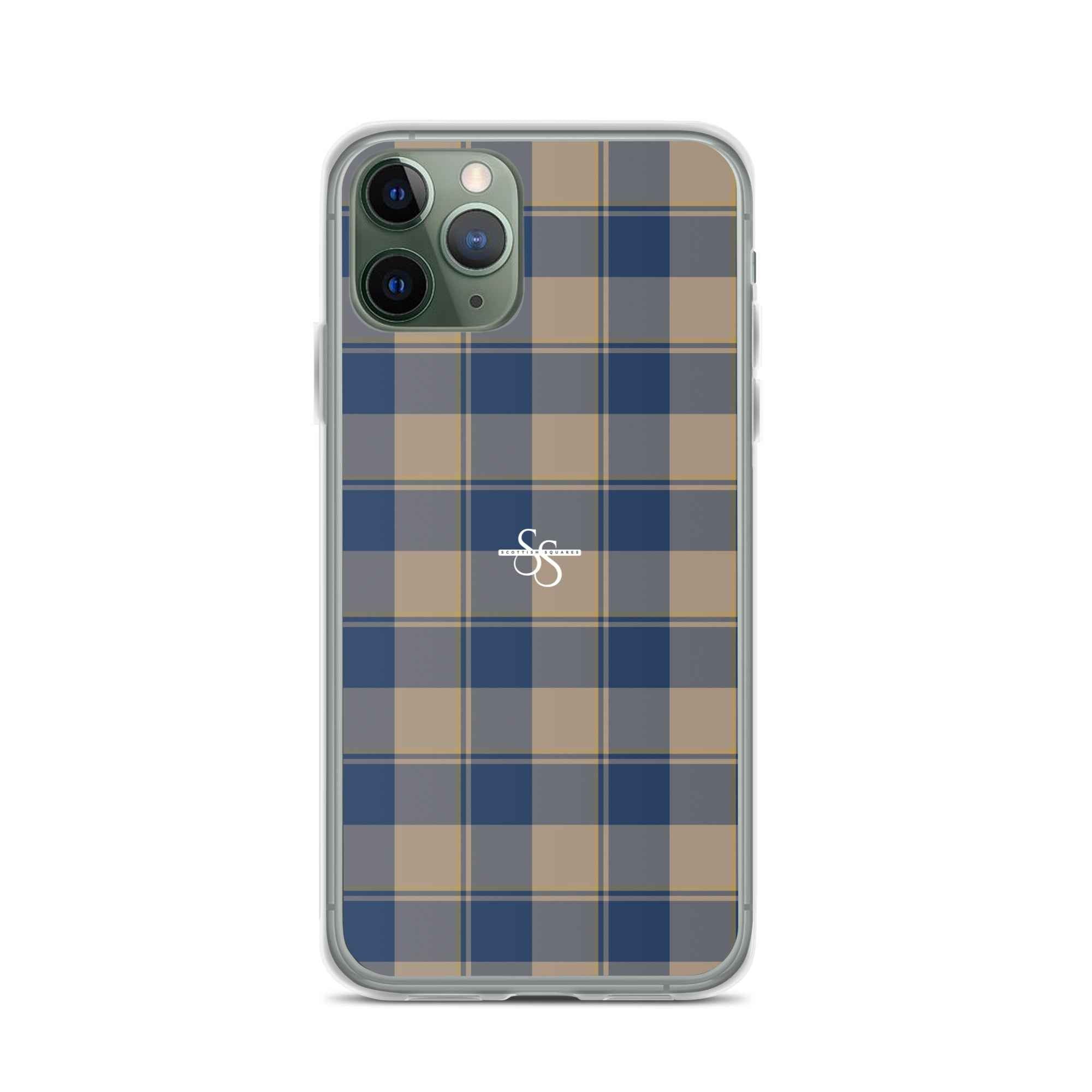Clear Case for iPhone Cello and Donkey Brown Plaid - Scottish Squares