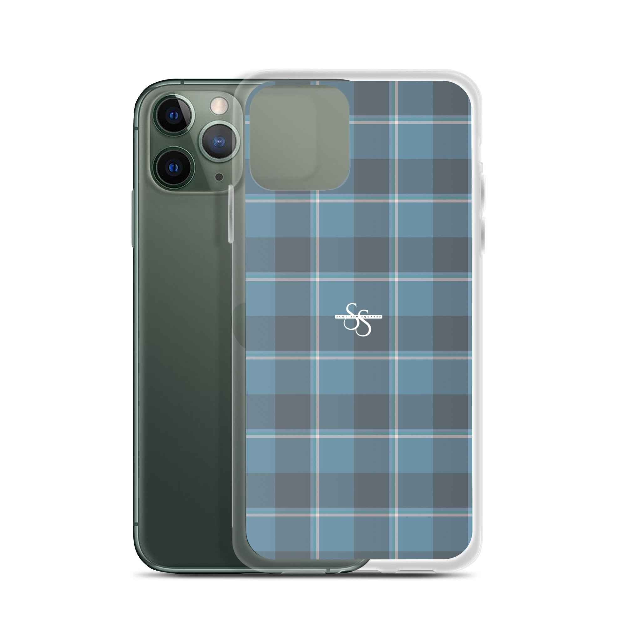 Clear Case for iPhone Hoki and Shuttle Gray Plaid iPhone 11 Pro - Scottish Squares