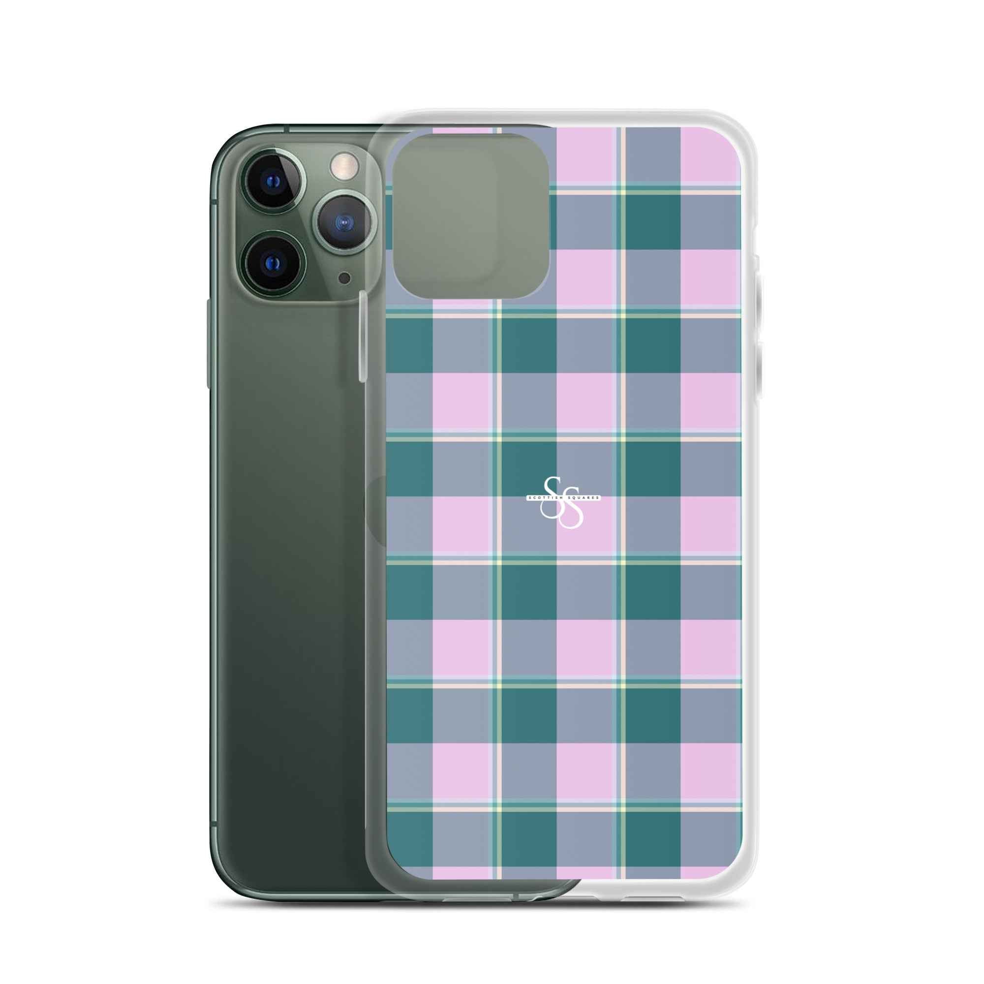 Clear Case for iPhone Ming and Melanie Plaid iPhone 11 Pro - Scottish Squares
