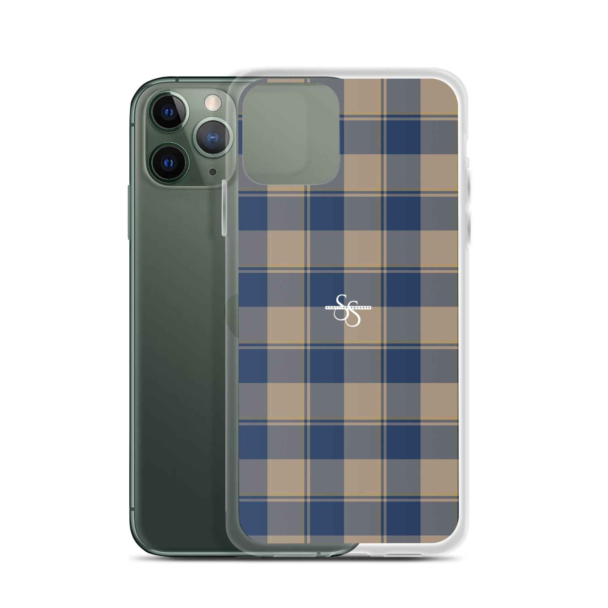Clear Case for iPhone Cello and Donkey Brown Plaid iPhone 11 Pro - Scottish Squares