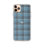 Clear Case for iPhone Hoki and Shuttle Gray Plaid - Scottish Squares