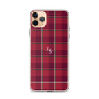 Clear Case for iPhone Old Brick and Cab Sav Plaid - Scottish Squares