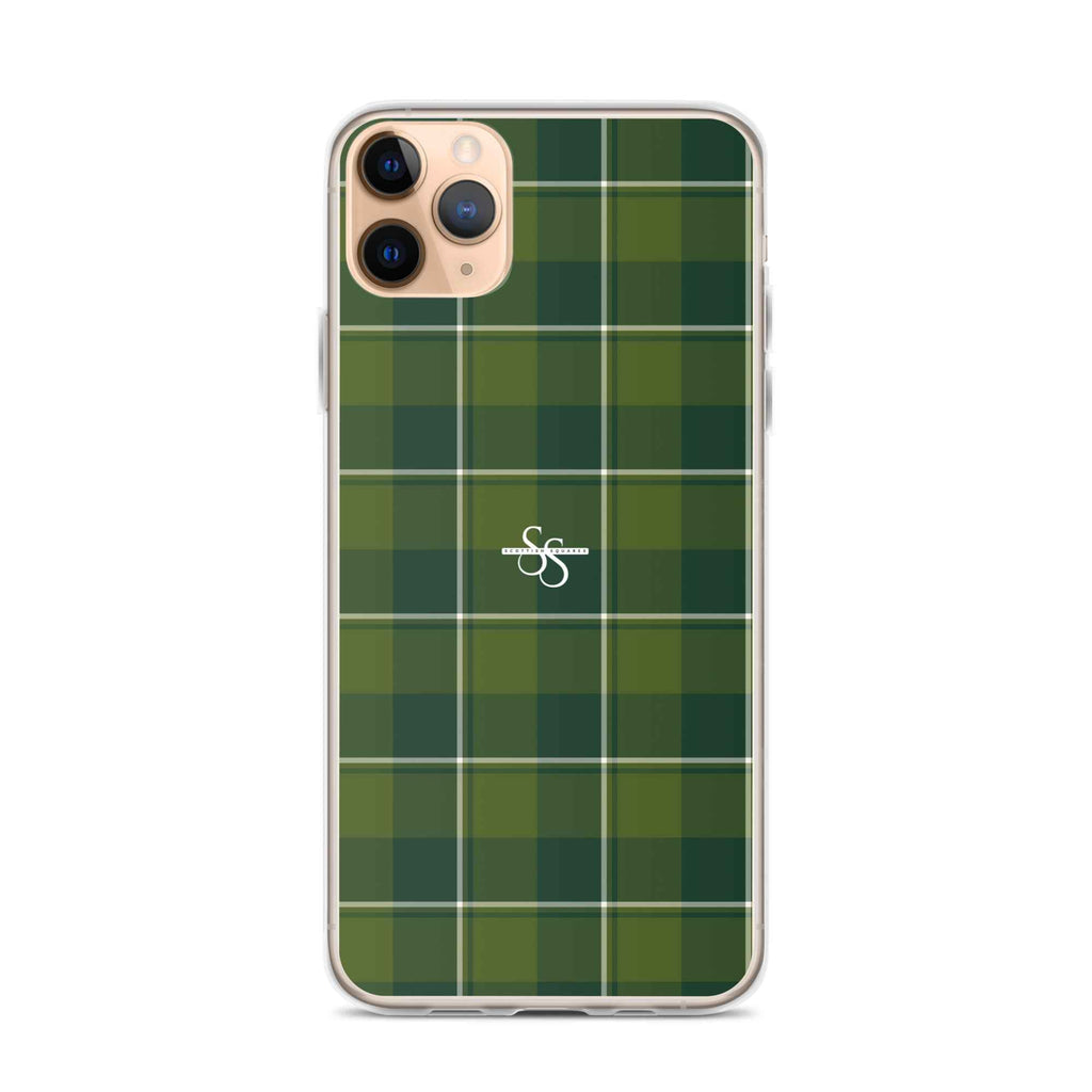 Clear Case for iPhone Woodland and Evergreen Plaid - Scottish Squares