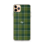 Clear Case for iPhone Woodland and Evergreen Plaid - Scottish Squares