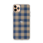 Clear Case for iPhone Cello and Donkey Brown Plaid - Scottish Squares