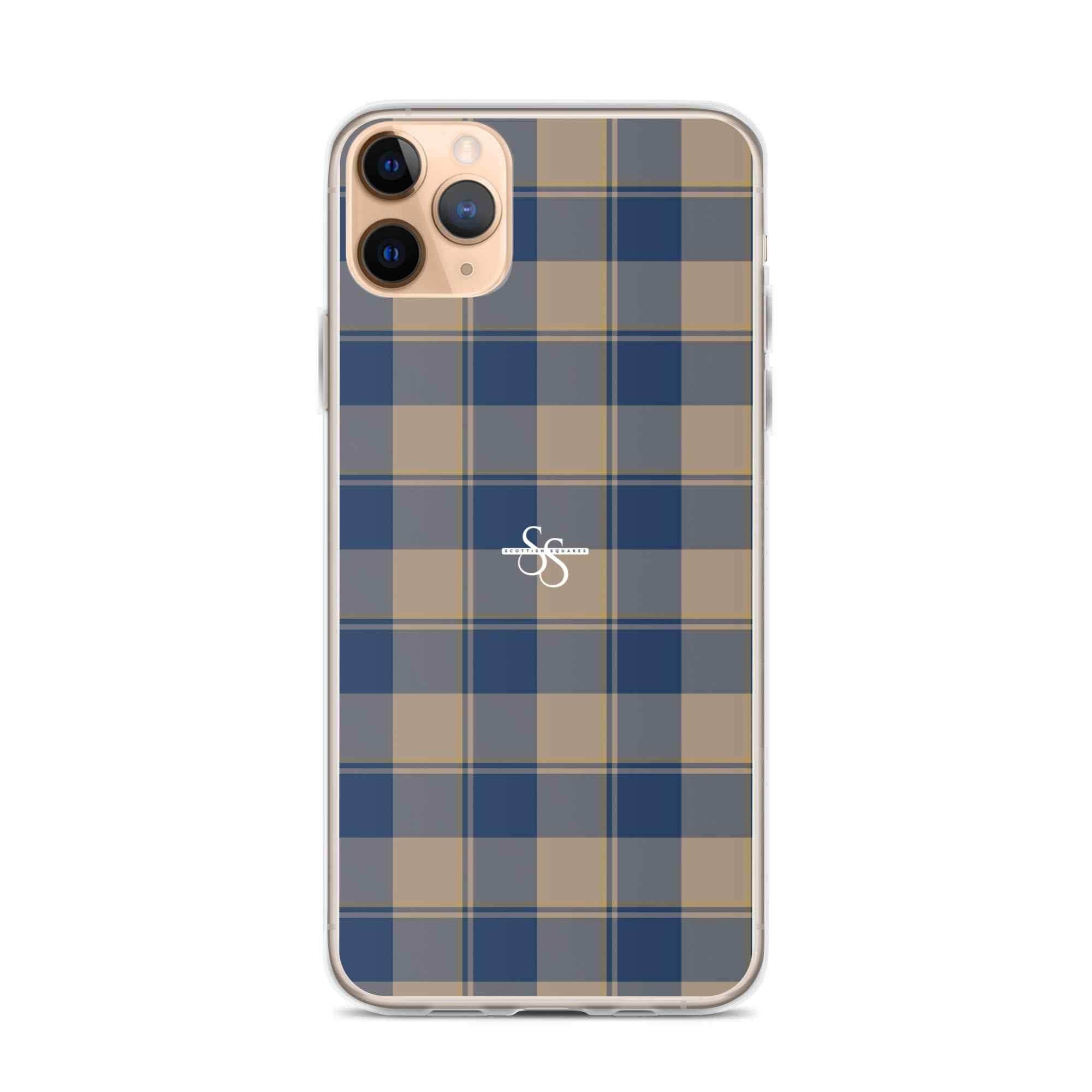 Clear Case for iPhone Cello and Donkey Brown Plaid - Scottish Squares