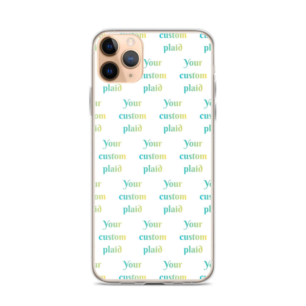Clear Case for iPhone Your Own Birthday Plaid - Scottish Squares
