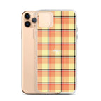 Clear Case for iPhone Claystone and Morning Mist Plaid iPhone 11 Pro Max - Scottish Squares