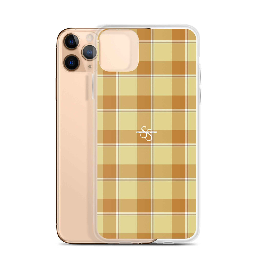 Clear Case for iPhone Zombie and Copper Plaid iPhone 11 Pro Max - Scottish Squares