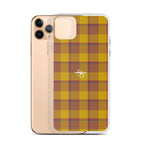 Clear Case for iPhone Potters Clay and Pizza Plaid iPhone 11 Pro Max - Scottish Squares