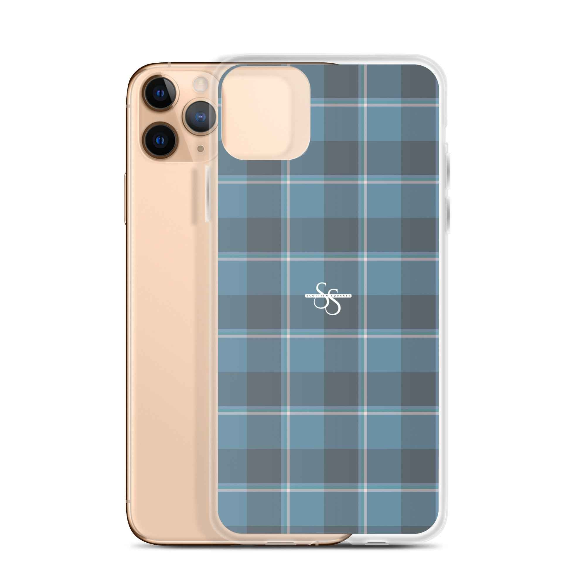 Clear Case for iPhone Hoki and Shuttle Gray Plaid iPhone 11 Pro Max - Scottish Squares