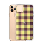 Clear Case for iPhone Flax and Livid Brown Plaid iPhone 11 Pro Max - Scottish Squares
