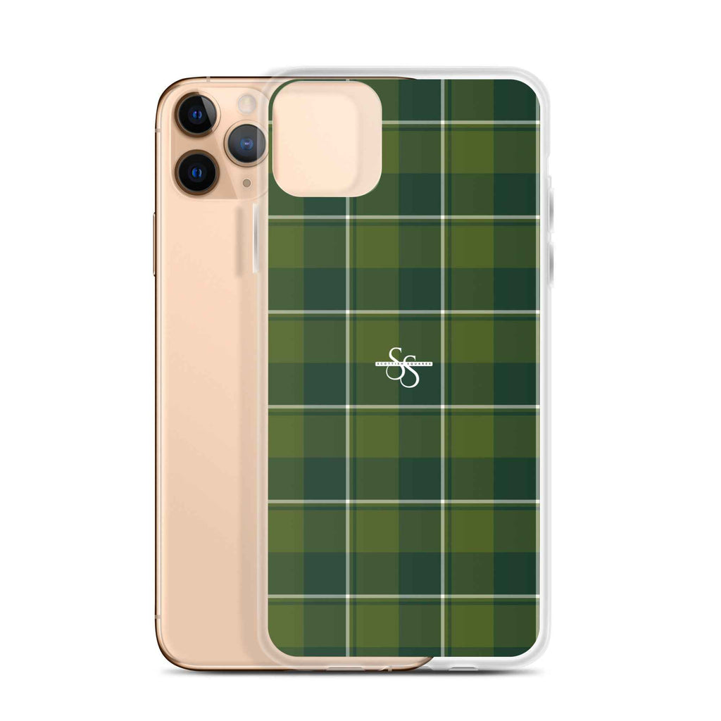 Clear Case for iPhone Woodland and Evergreen Plaid iPhone 11 Pro Max - Scottish Squares