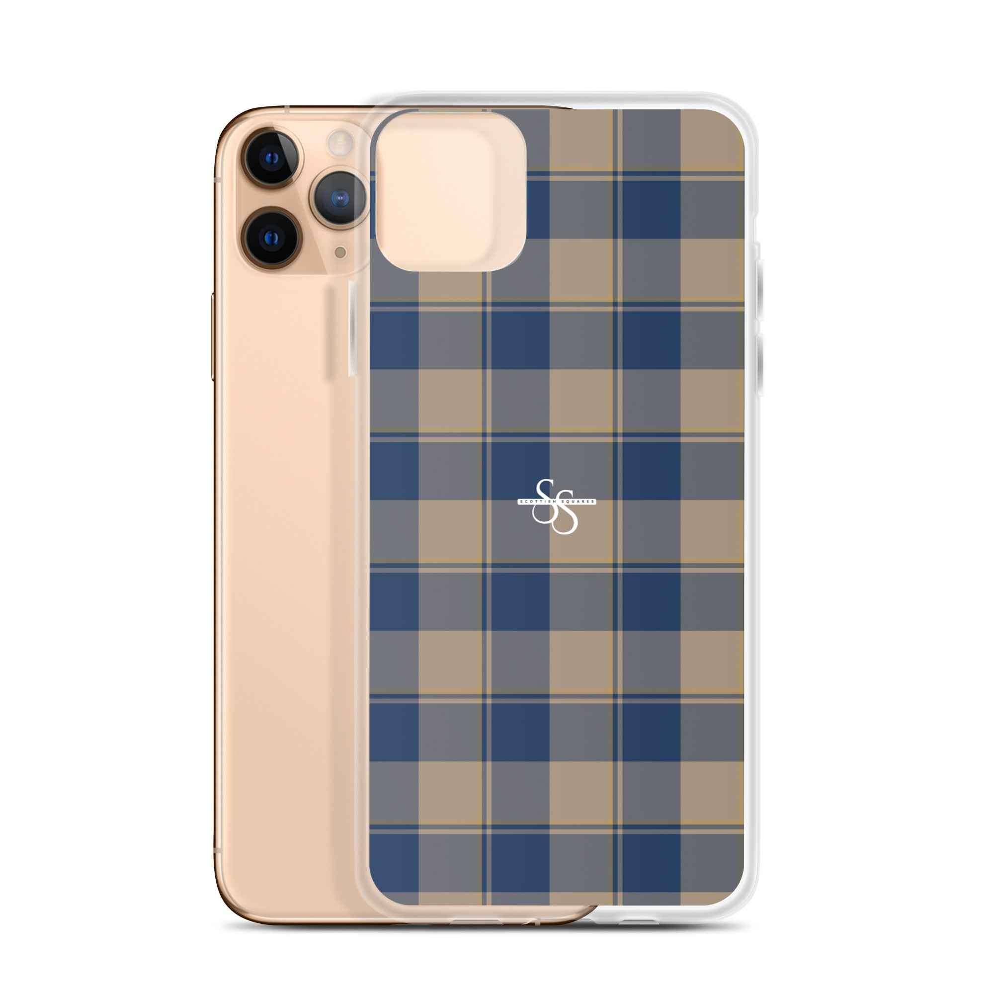 Clear Case for iPhone Cello and Donkey Brown Plaid iPhone 11 Pro Max - Scottish Squares