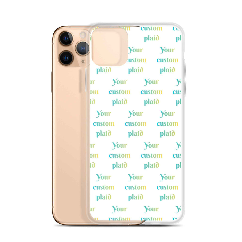 Clear Case for iPhone Your Own Birthday Plaid iPhone 11 Pro Max - Scottish Squares