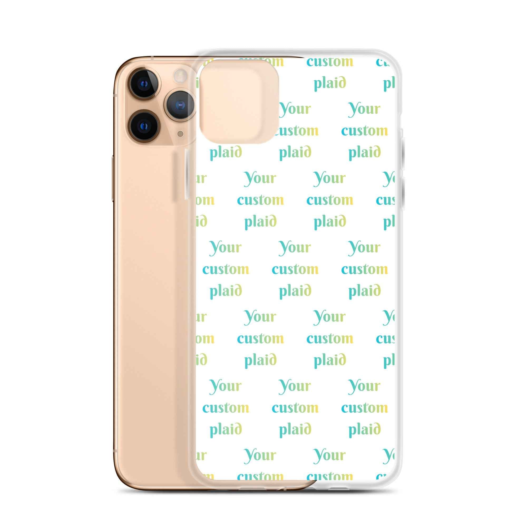 Clear Case for iPhone Your Own Birthday Plaid iPhone 11 Pro Max - Scottish Squares