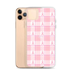 Clear Case for iPhone Breast Cancer Awareness Plaid iPhone 11 Pro Max - Scottish Squares