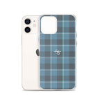 Clear Case for iPhone Hoki and Shuttle Gray Plaid - Scottish Squares