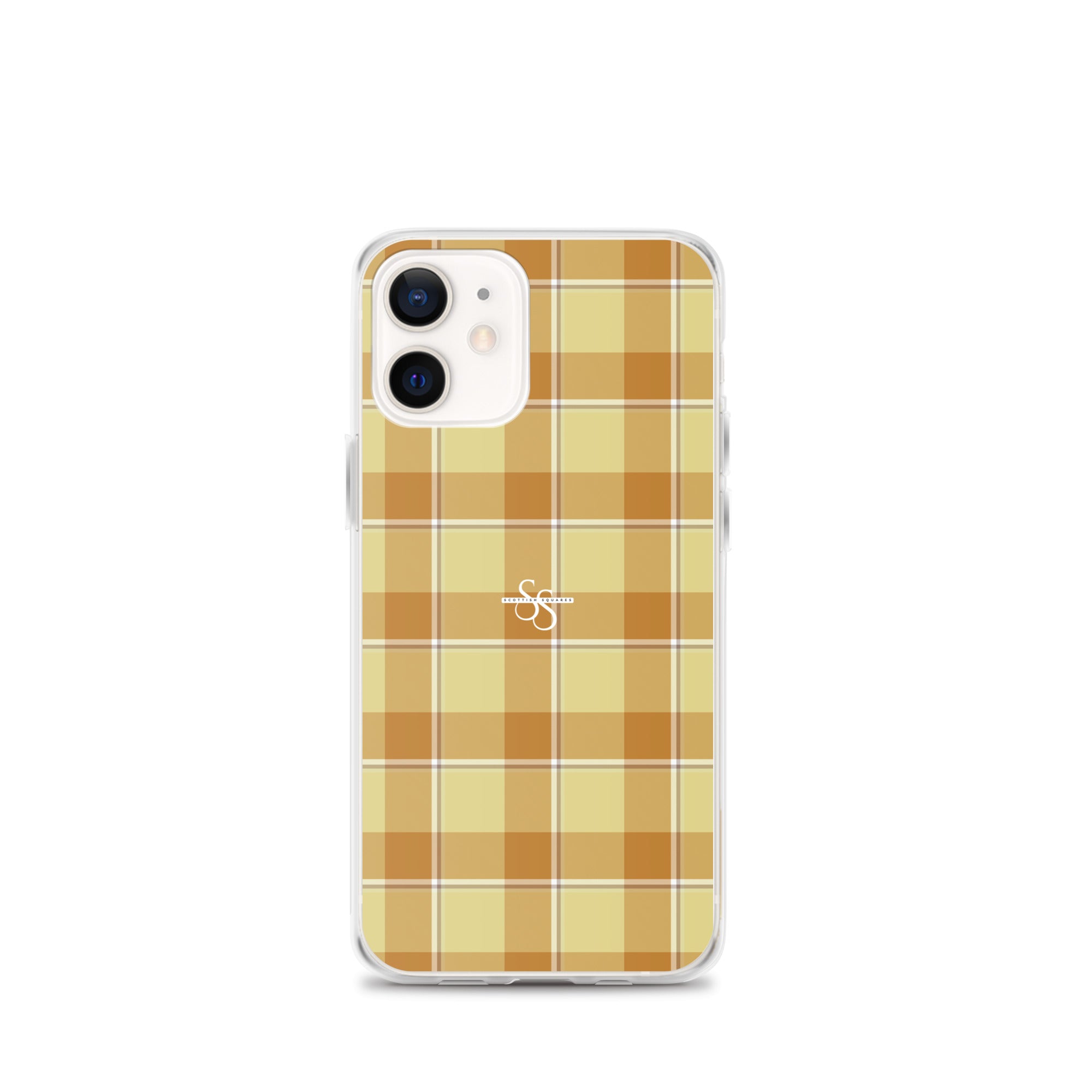 Clear Case for iPhone Zombie and Copper Plaid iPhone 12 mini - Scottish Squares