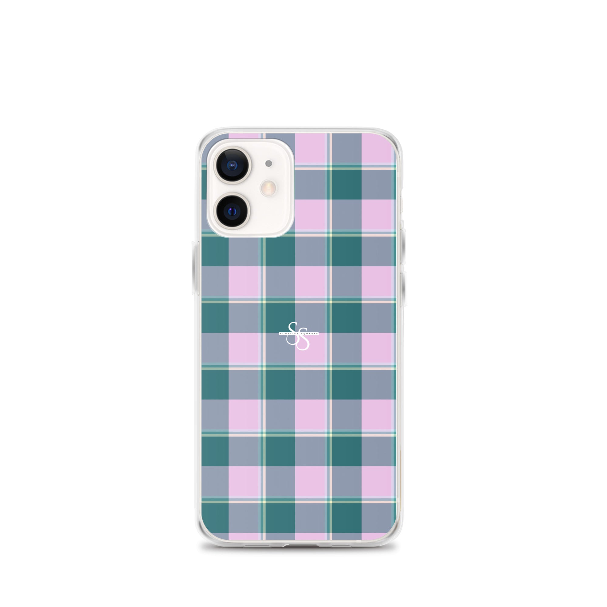 Clear Case for iPhone Ming and Melanie Plaid iPhone 12 mini - Scottish Squares