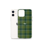 Clear Case for iPhone Woodland and Evergreen Plaid - Scottish Squares