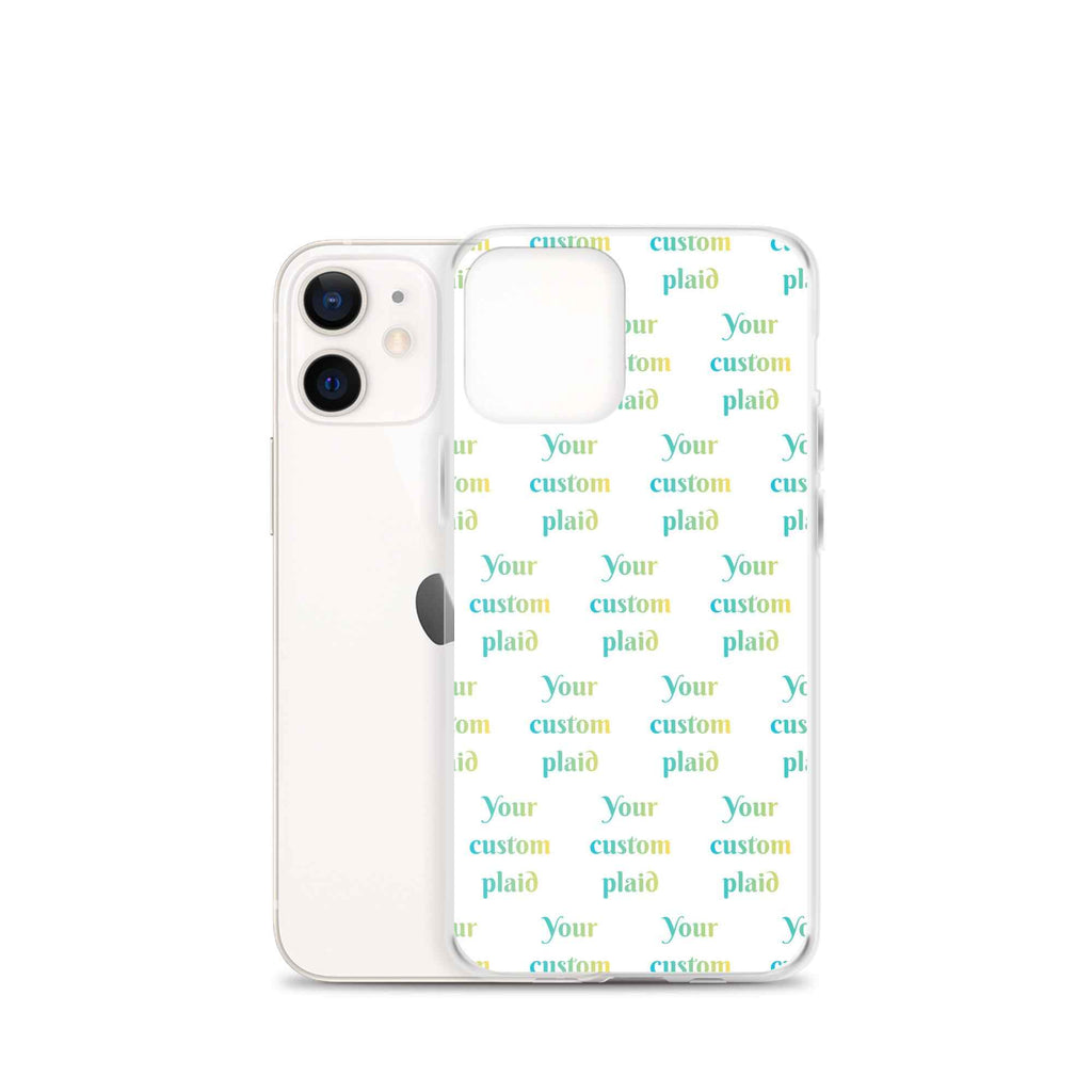 Clear Case for iPhone Your Own Birthday Plaid - Scottish Squares