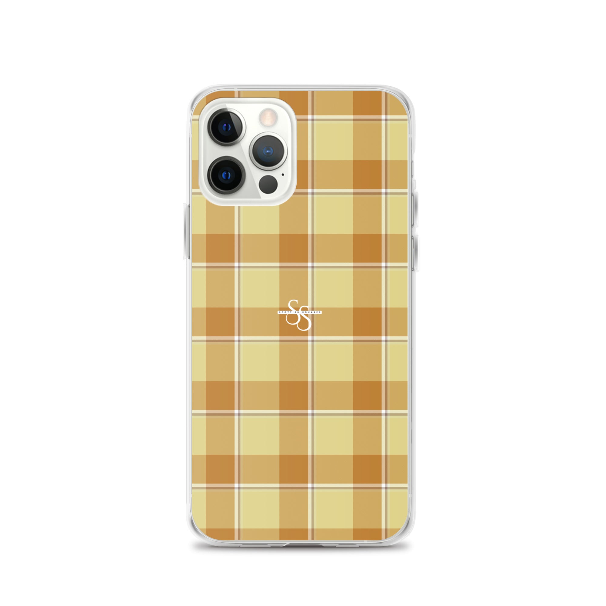 Clear Case for iPhone Zombie and Copper Plaid iPhone 12 Pro - Scottish Squares