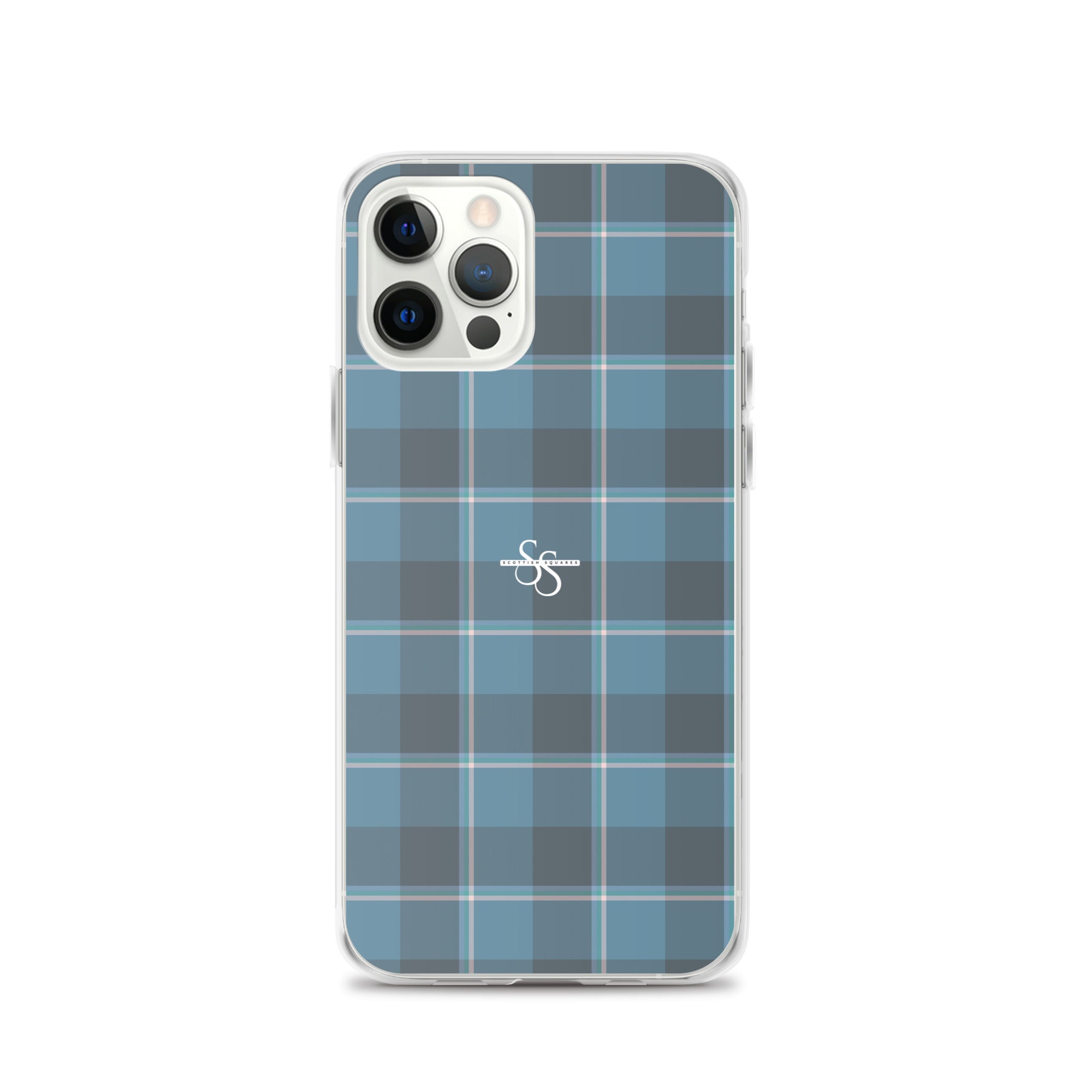 Clear Case for iPhone Hoki and Shuttle Gray Plaid iPhone 12 Pro - Scottish Squares