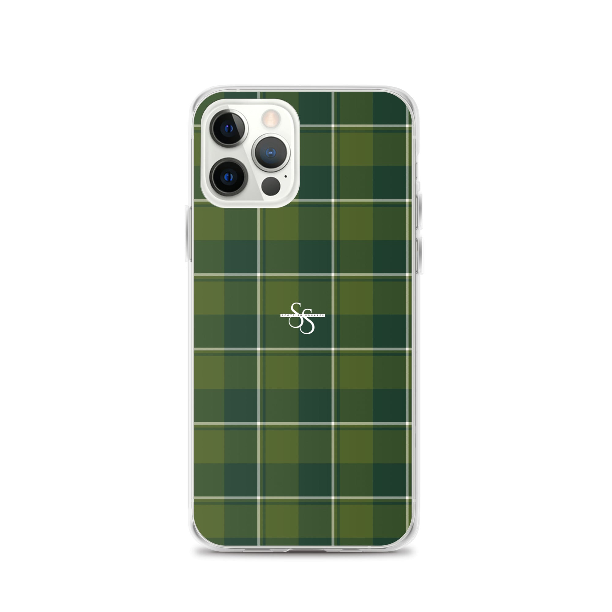 Clear Case for iPhone Woodland and Evergreen Plaid iPhone 12 Pro - Scottish Squares