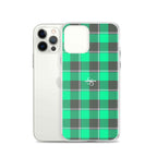 Clear Case for iPhone Spring Green and Finlandia Plaid - Scottish Squares
