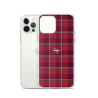 Clear Case for iPhone Old Brick and Cab Sav Plaid - Scottish Squares