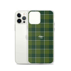 Clear Case for iPhone Woodland and Evergreen Plaid - Scottish Squares