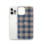 Clear Case for iPhone Cello and Donkey Brown Plaid - Scottish Squares