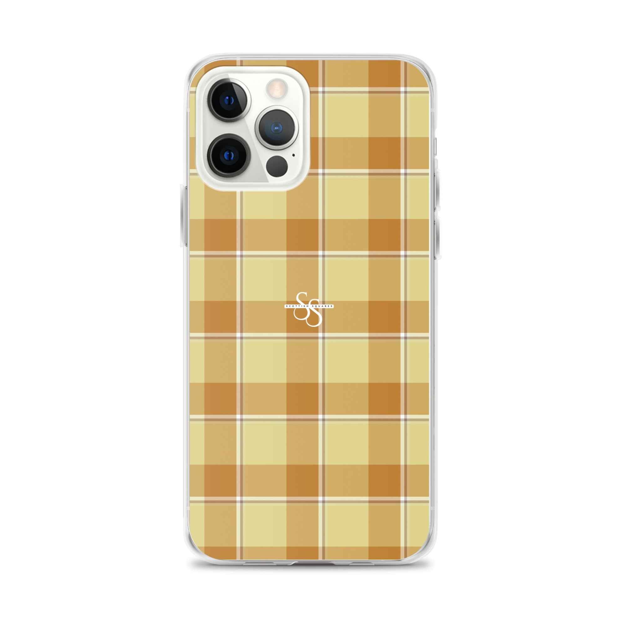 Clear Case for iPhone Zombie and Copper Plaid iPhone 12 Pro Max - Scottish Squares