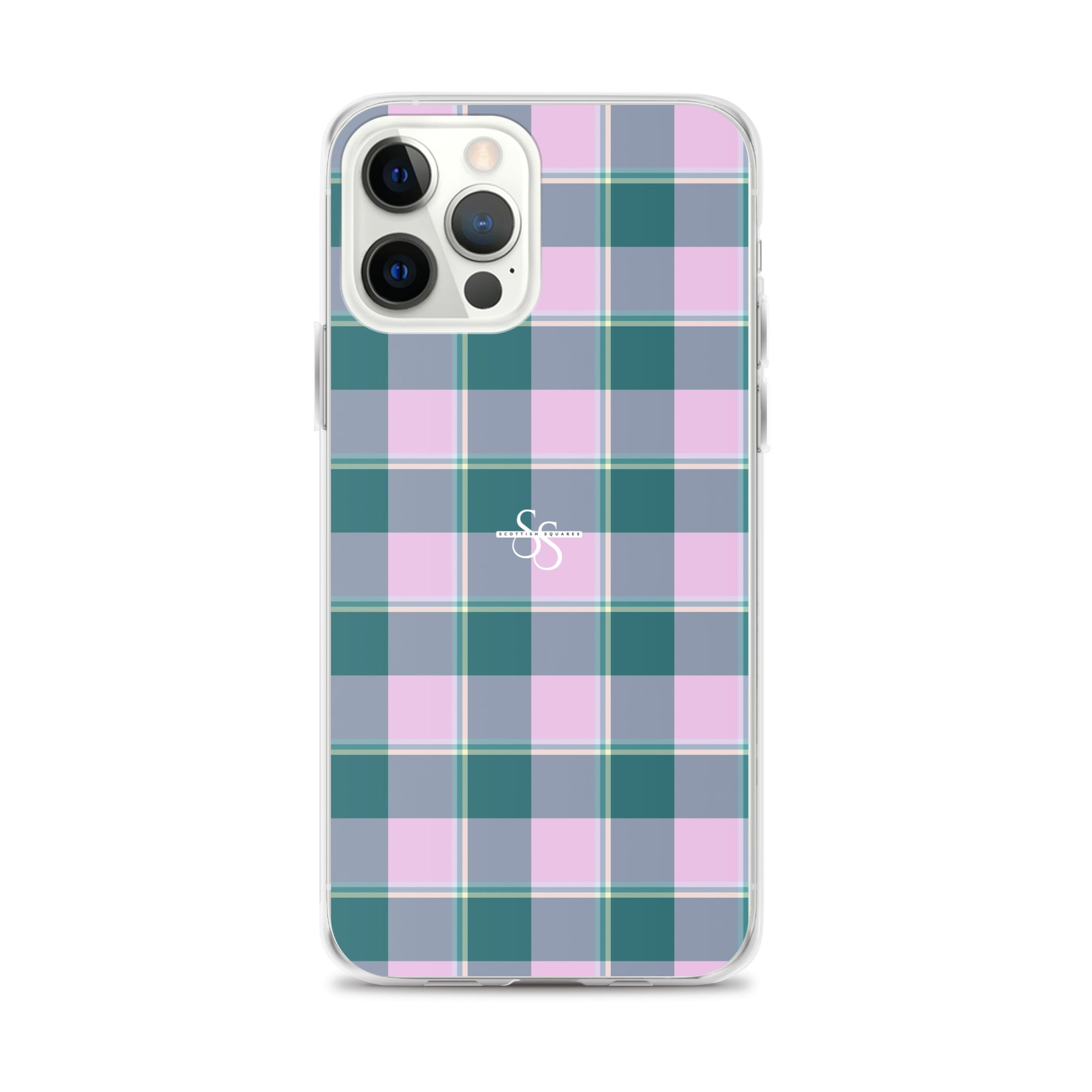 Clear Case for iPhone Ming and Melanie Plaid iPhone 12 Pro Max - Scottish Squares