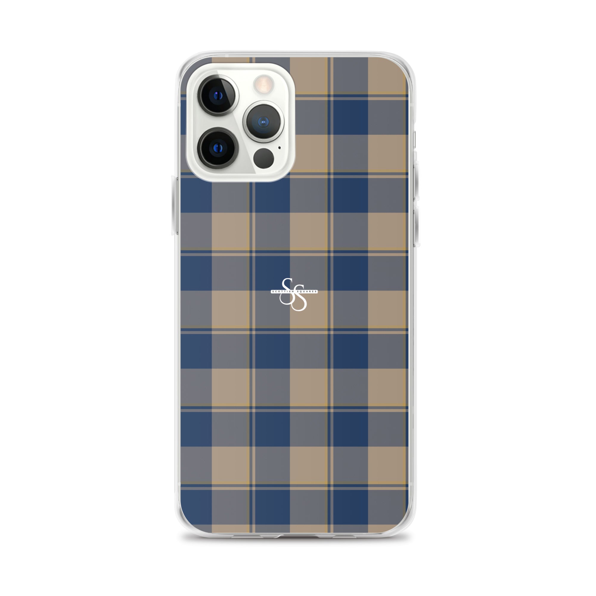 Clear Case for iPhone Cello and Donkey Brown Plaid iPhone 12 Pro Max - Scottish Squares