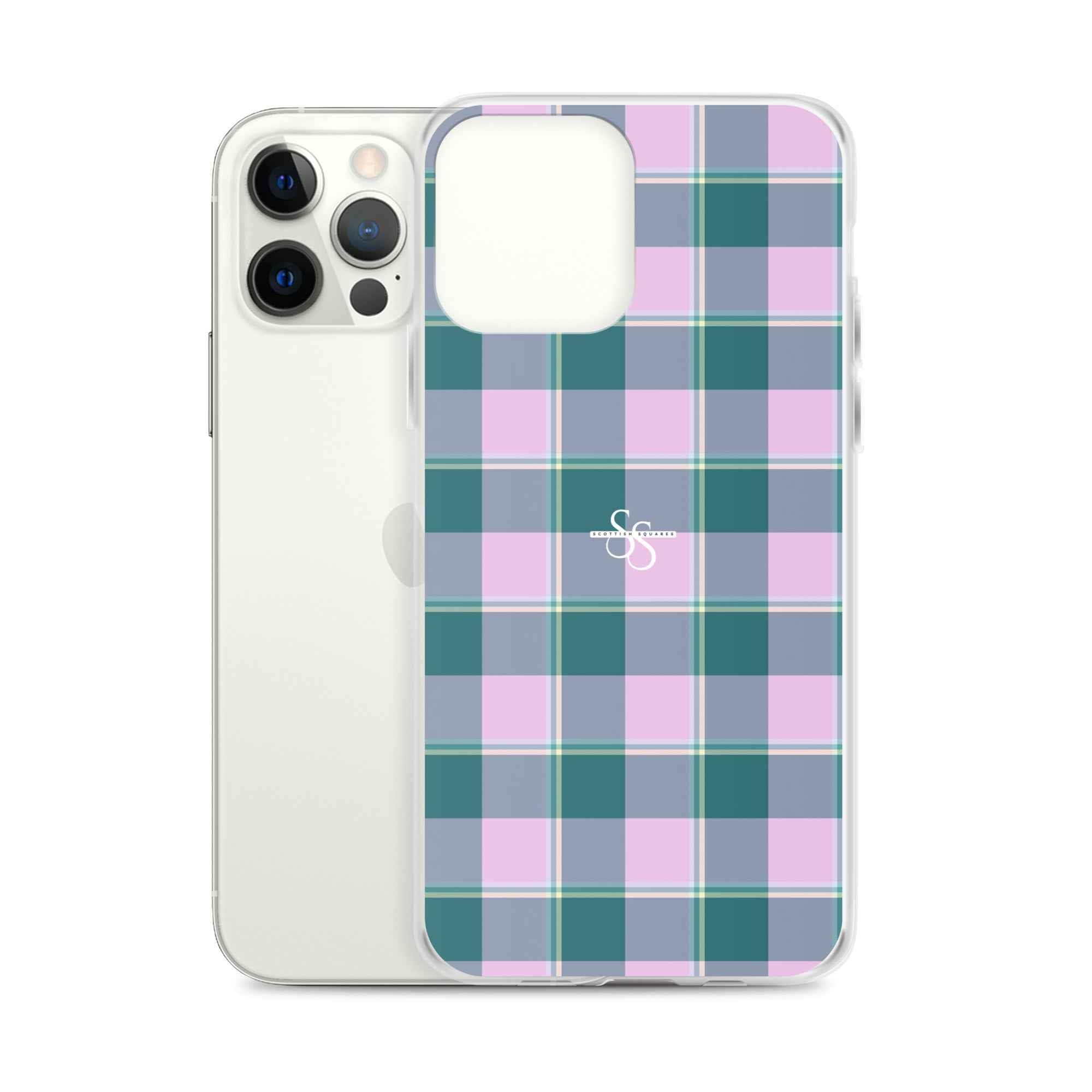 Clear Case for iPhone Ming and Melanie Plaid - Scottish Squares