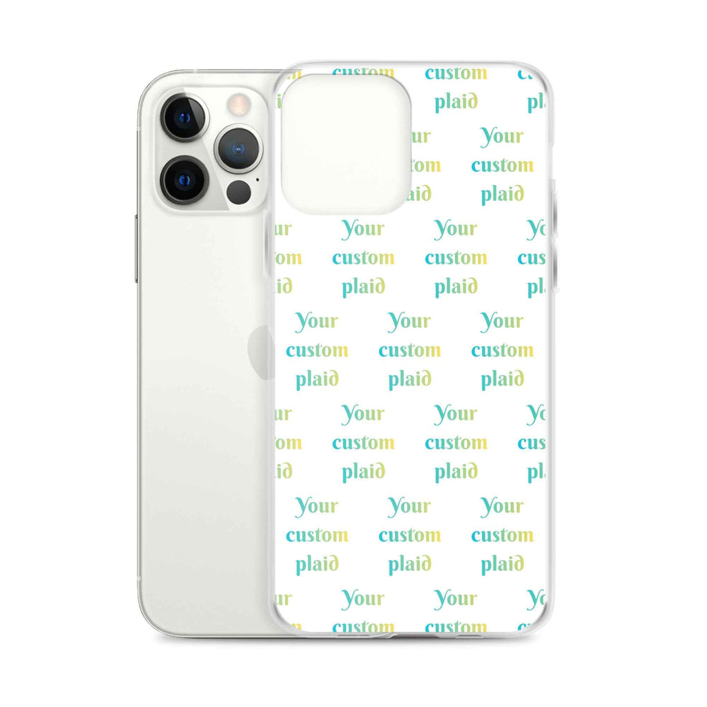 Clear Case for iPhone Your Own Birthday Plaid - Scottish Squares
