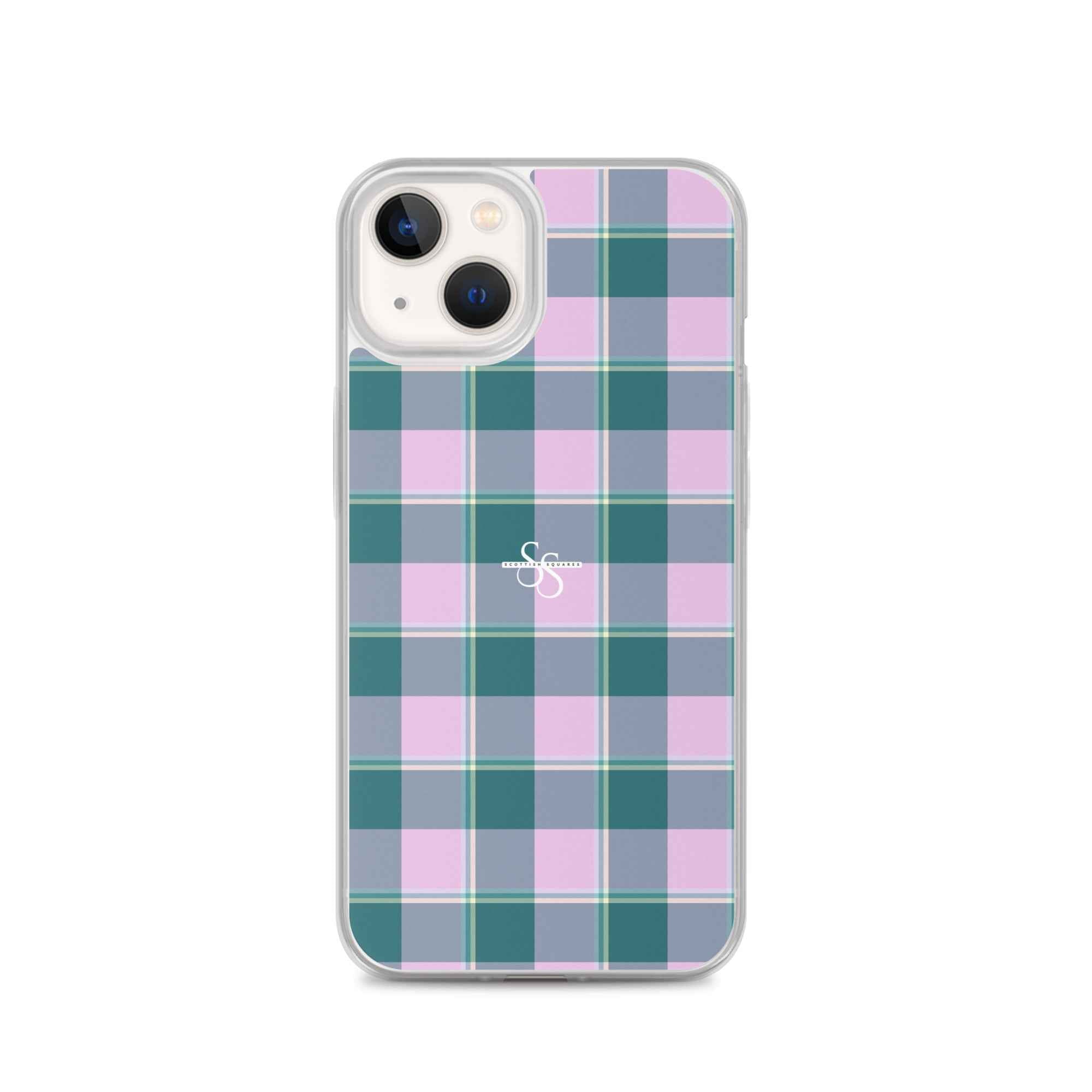 Clear Case for iPhone Ming and Melanie Plaid iPhone 13 - Scottish Squares