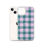 Clear Case for iPhone Ming and Melanie Plaid - Scottish Squares