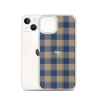 Clear Case for iPhone Cello and Donkey Brown Plaid - Scottish Squares