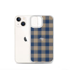 Clear Case for iPhone Cello and Donkey Brown Plaid - Scottish Squares