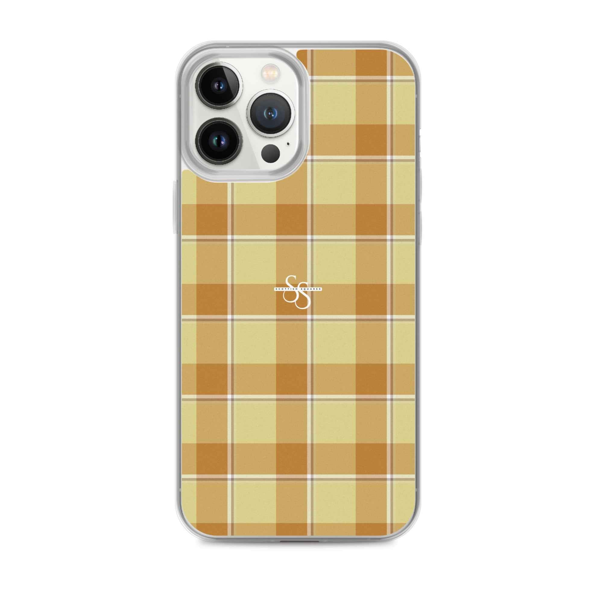 Clear Case for iPhone Zombie and Copper Plaid iPhone 13 Pro Max - Scottish Squares