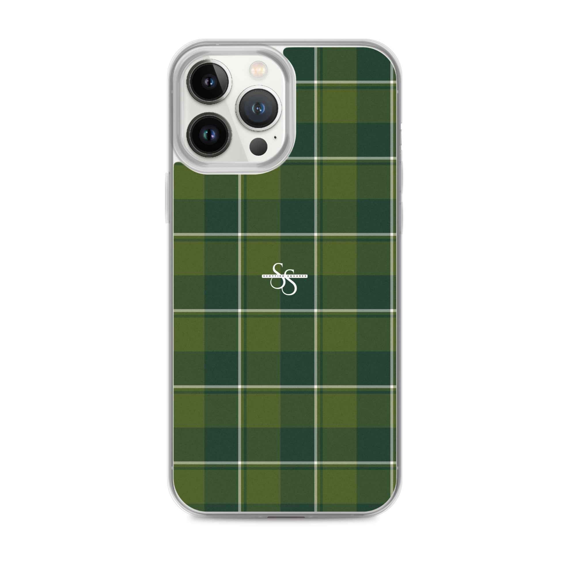 Clear Case for iPhone Woodland and Evergreen Plaid iPhone 13 Pro Max - Scottish Squares