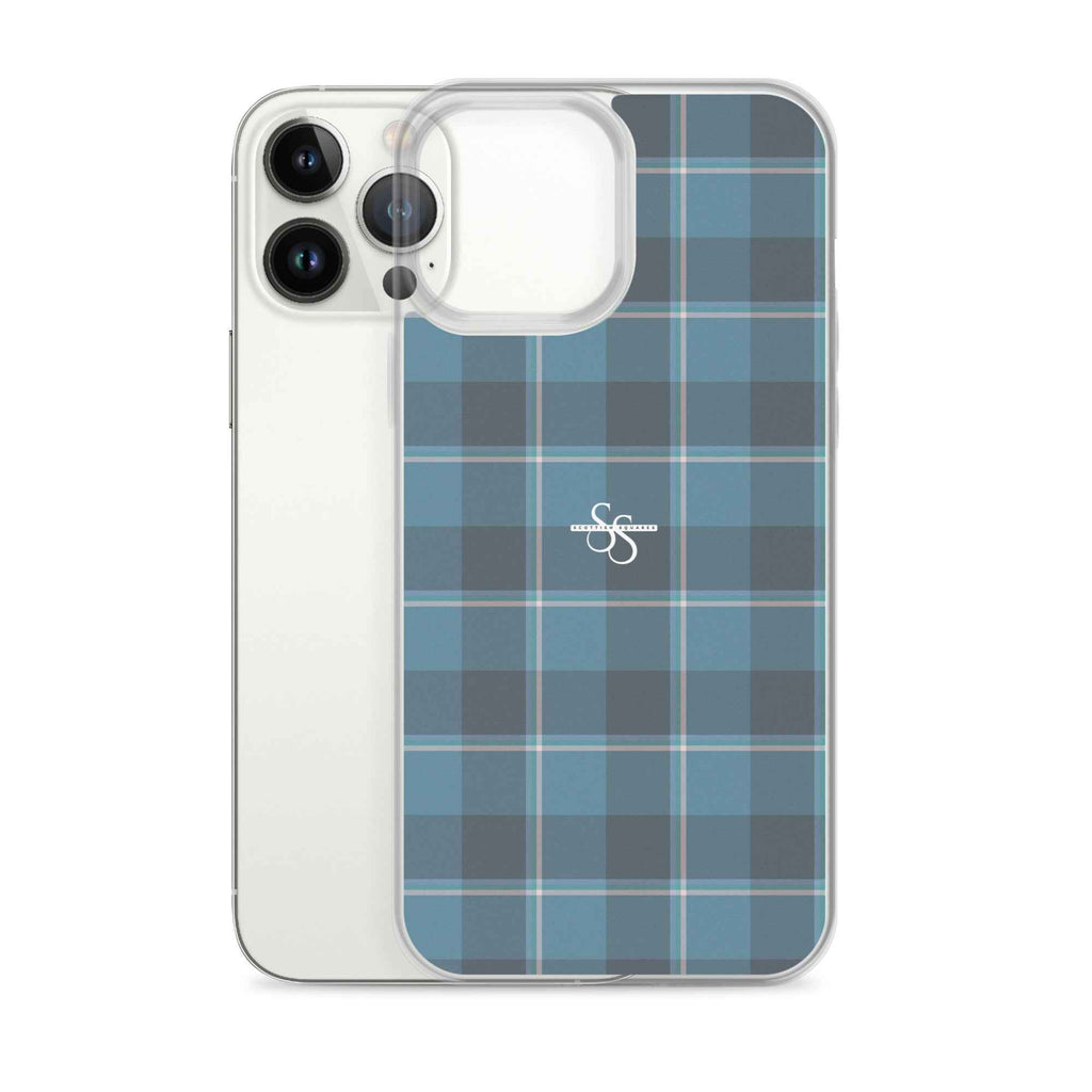 Clear Case for iPhone Hoki and Shuttle Gray Plaid - Scottish Squares