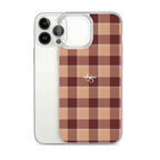 Clear Case for iPhone Whiskey and Livid Brown Plaid - Scottish Squares