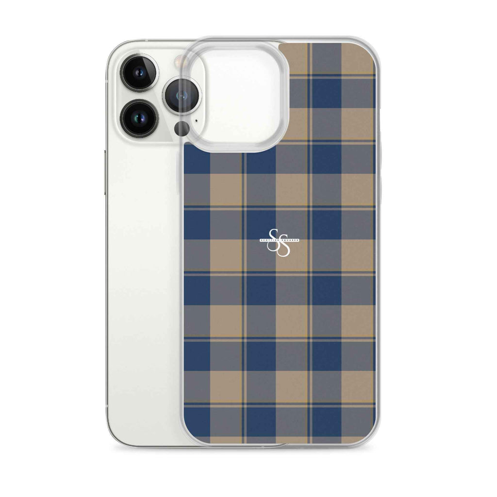 Clear Case for iPhone Cello and Donkey Brown Plaid - Scottish Squares